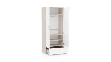 Шкаф для одежды с ящиком Essey, цвет Ясень шимо+Белый блеск фото - 7 - превью
