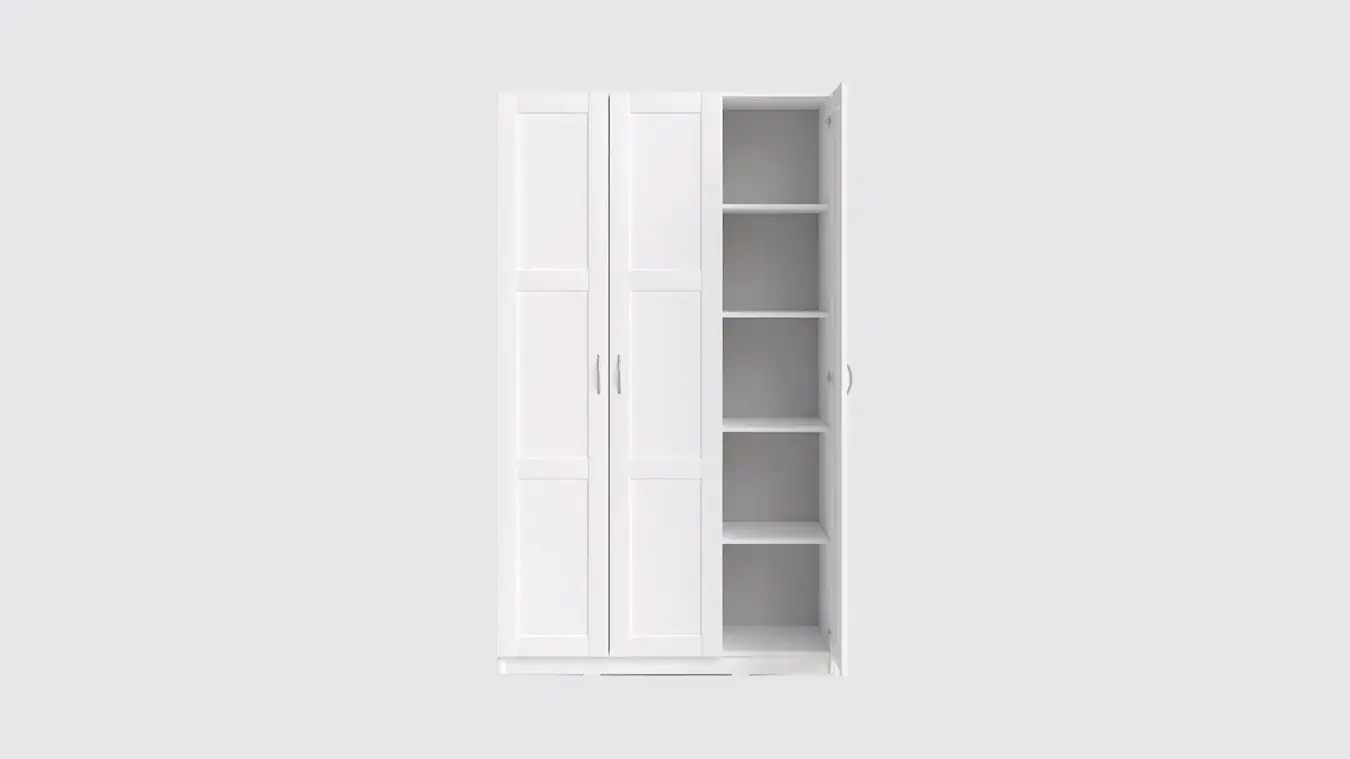 Шкаф трёхдверный Istra Белый фото - 4 - большое изображение