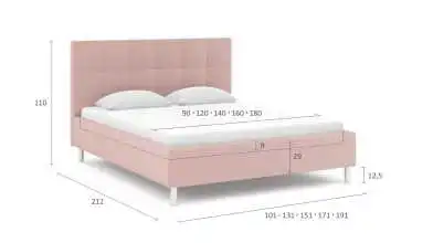 Мягкая кровать Evelin I с широким изголовьем Askona фотография товара - 11 - превью
