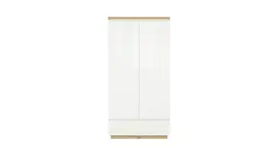Шкаф двухдверный Issa, цвет Белый+Дуб минерва фото - 3 - превью
