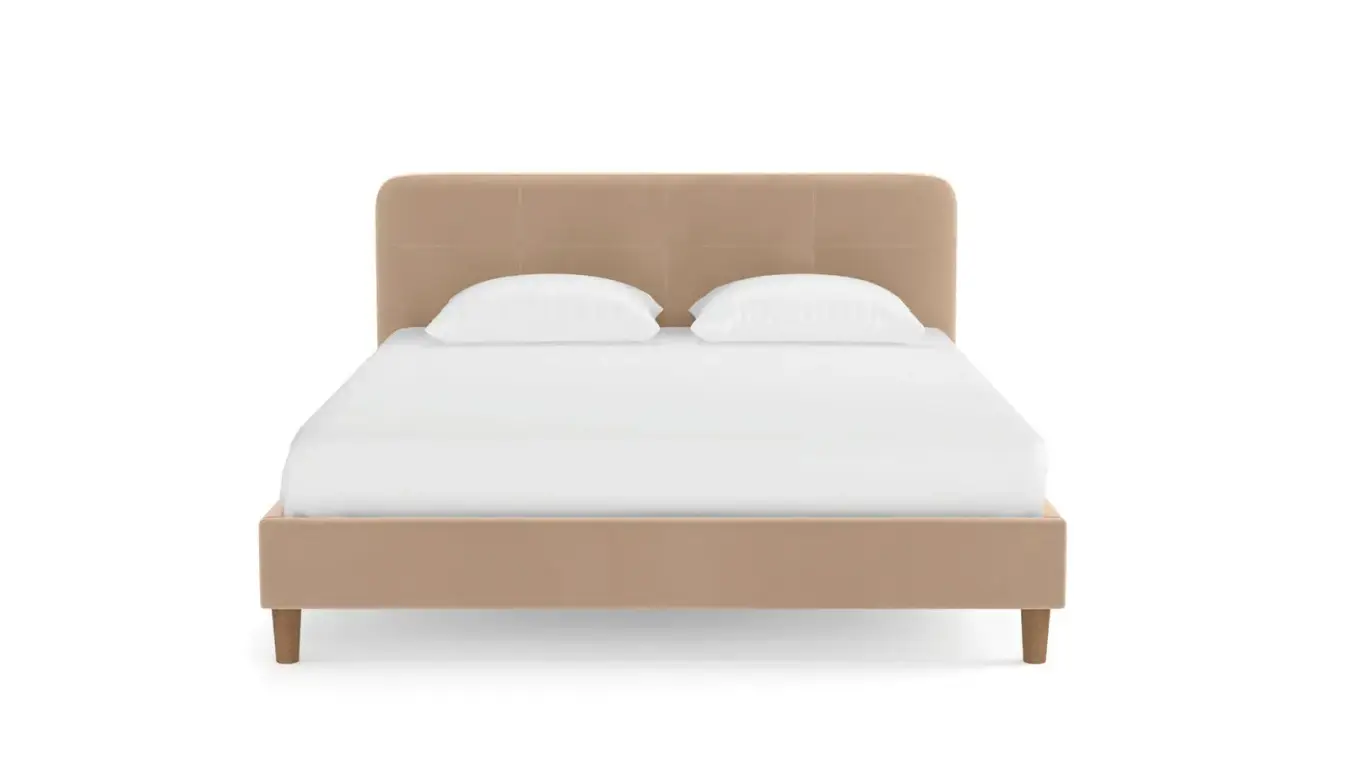 Мягкая кровать Minty на деревянных высоких ножках с прямым изголовьем Askona фото - 14 - большое изображение