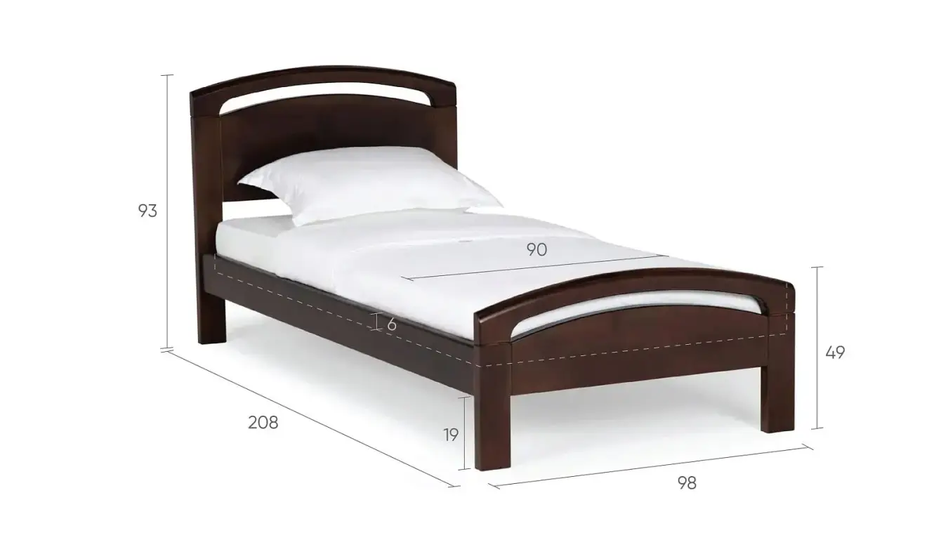 Кровать Regina Extra, цвет темный орех Askona фото - 11 - большое изображение