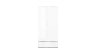 Шкаф для одежды с ящиком Essey, цвет Ясень шимо+Белый блеск фото - 3 - превью