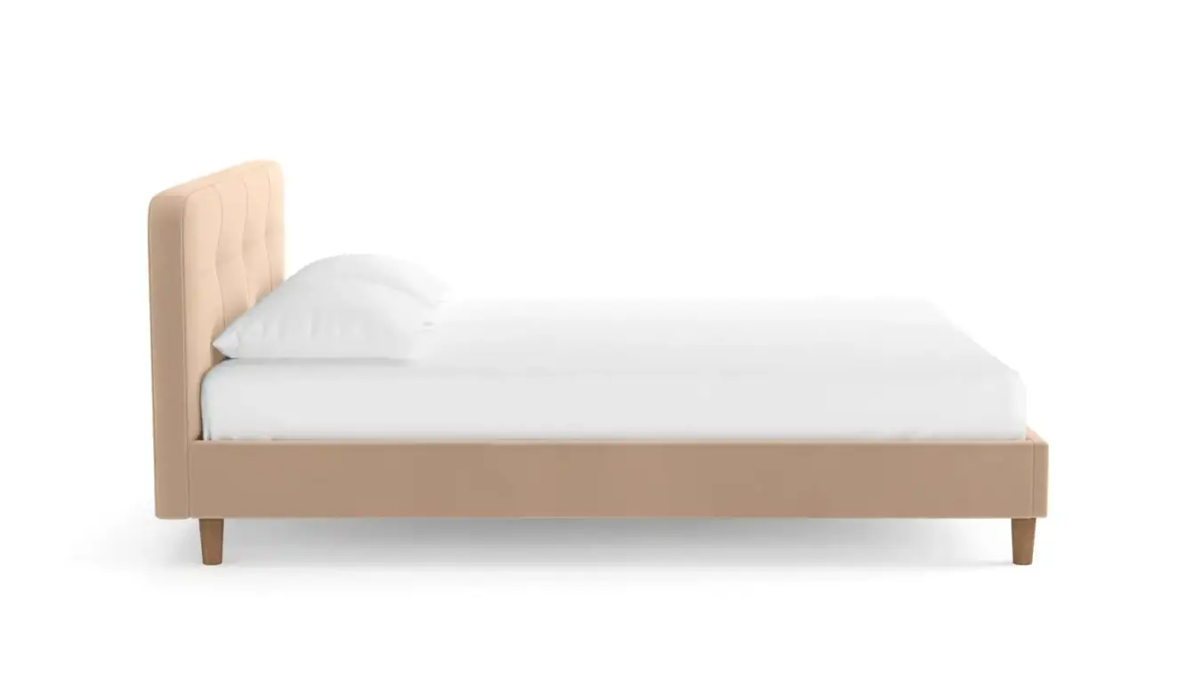 Мягкая кровать Minty на деревянных высоких ножках с прямым изголовьем Askona фото - 15 - большое изображение
