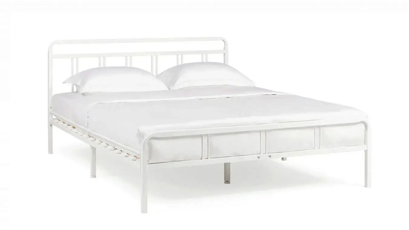 Современная металлическая кровать Avinon, цвет белый в спальню Askona фотография товара - 5 - большое изображение