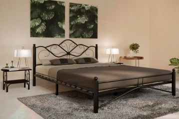 Кованая кровать LUARA, цвет чёрный Askona фото - 2
