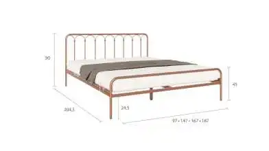 Металлическая кровать Corsa Bronza matic в спальню Askona фотография товара - 7 - превью