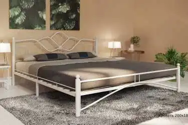 Кованая кровать LUARA, цвет белый в спальню Askona фотография товара - 5 - превью