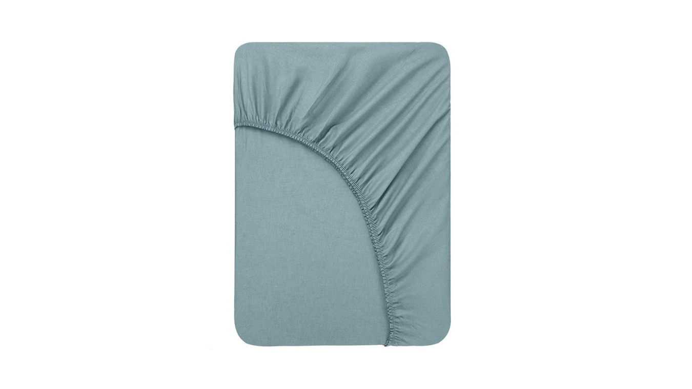 Простынь на резинке Comfort Cotton, цвет: Серо-голубой Askona фото - 1 - большое изображение