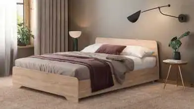 Кровать Artis, цвет Дуб бардолино из лдсп с изголовьем Askona фотография товара - 1 - превью