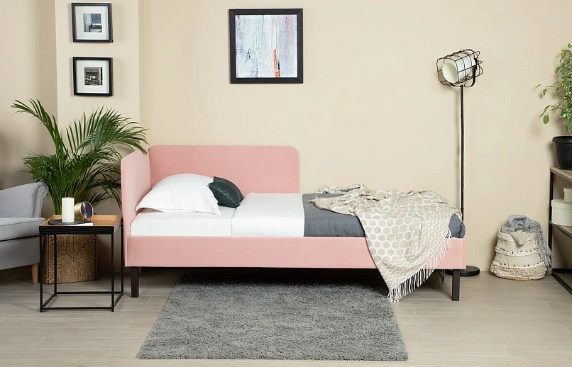 Мягкая угловая кровать Astra, цвет Aura 06 с боковой спинкой Askona фото - 5 - большое изображение