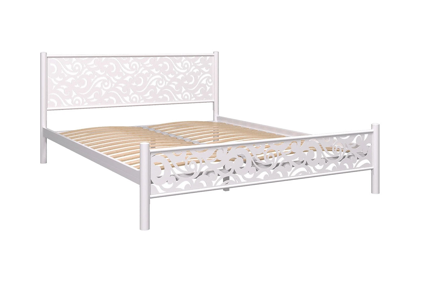 Кровать с коваными элементами Parma, цвет Белый шагрень Askona фотография товара - 5 - большое изображение