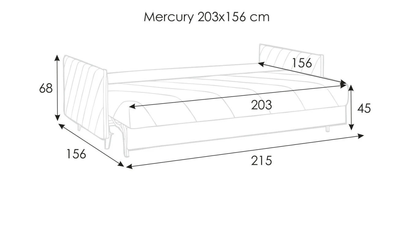 Диван-кровать Mercury с коробом для белья Askona фото - 14 - большое изображение