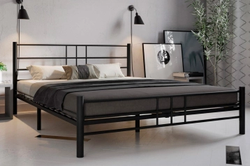 Кровать с коваными элементами Chris, цвет черный Askona фотография товара - 0