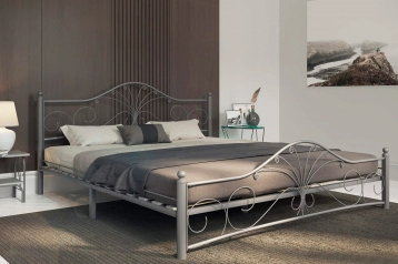Железная кровать Provance, цвет серый Askona фотография товара - 4