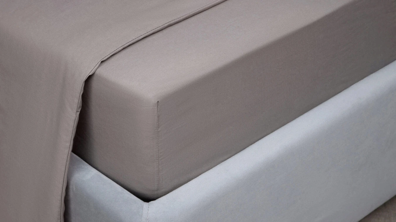 Простынь на резинке Comfort Cotton, цвет: Светло-серый Askona фото - 3 - большое изображение