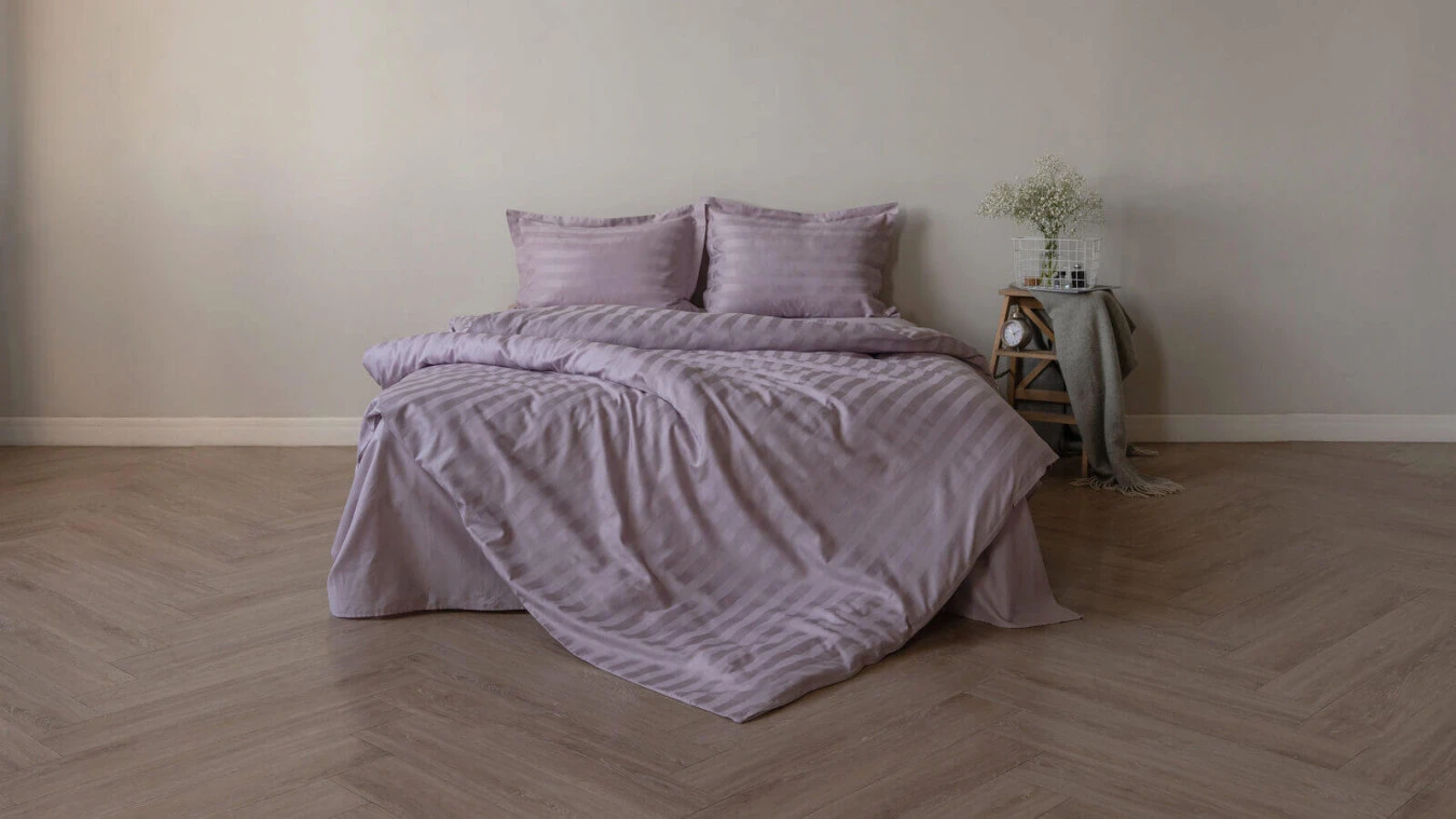Постельное белье Askona Comfort Stripe, цвет Фиалковый Askona фото - 2 - большое изображение