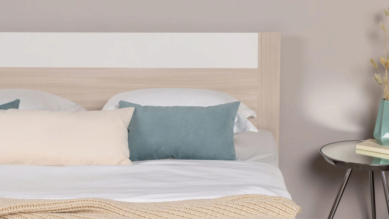 Кровать Mary, цвет Ясень шимо + mWhite из лдсп в современном стиле Askona фотография товара - 4 - большое изображение