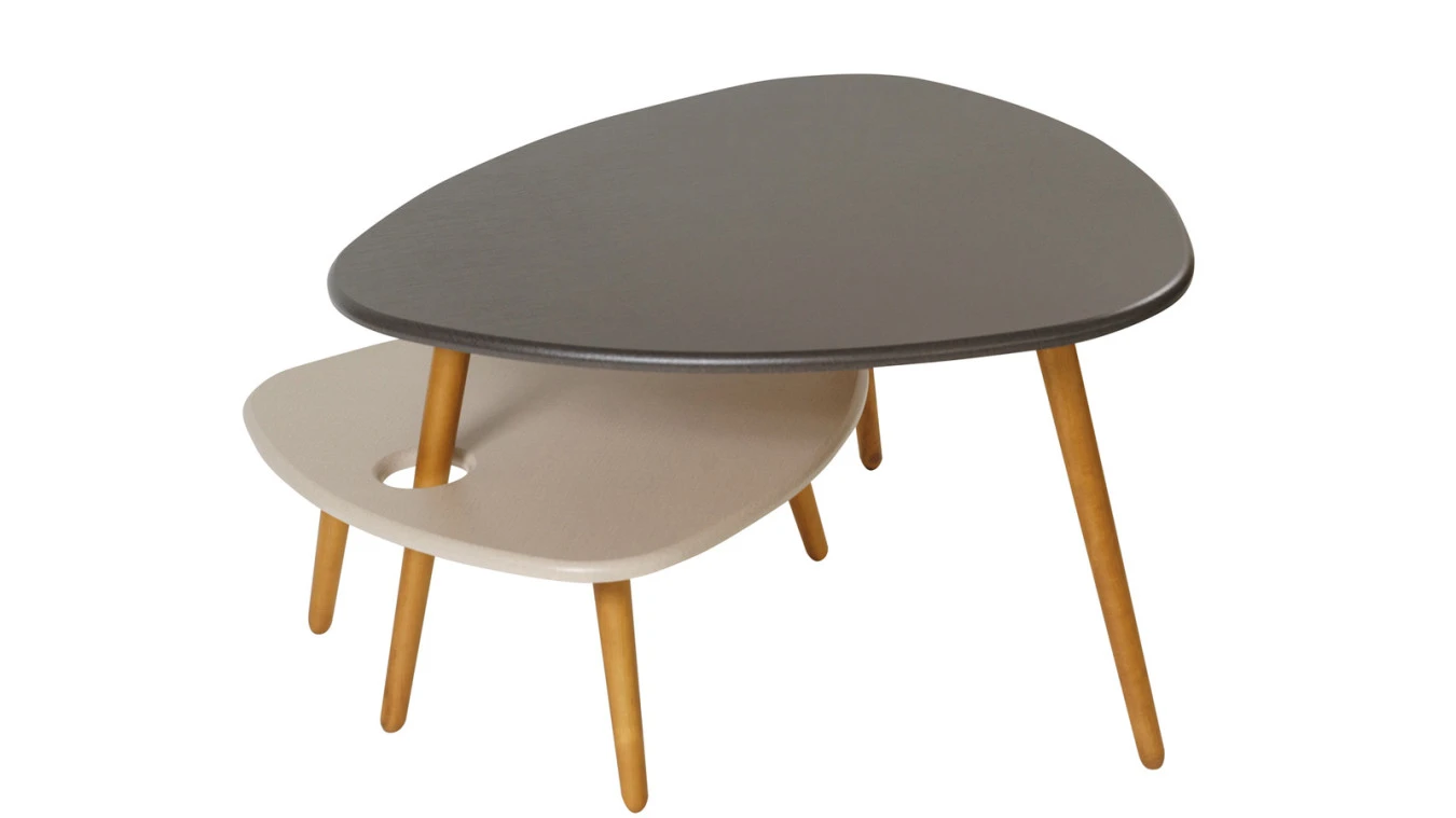 Журнальный столик Steelgrey, цвет серый лён/бежевый лён фото - 3 - большое изображение