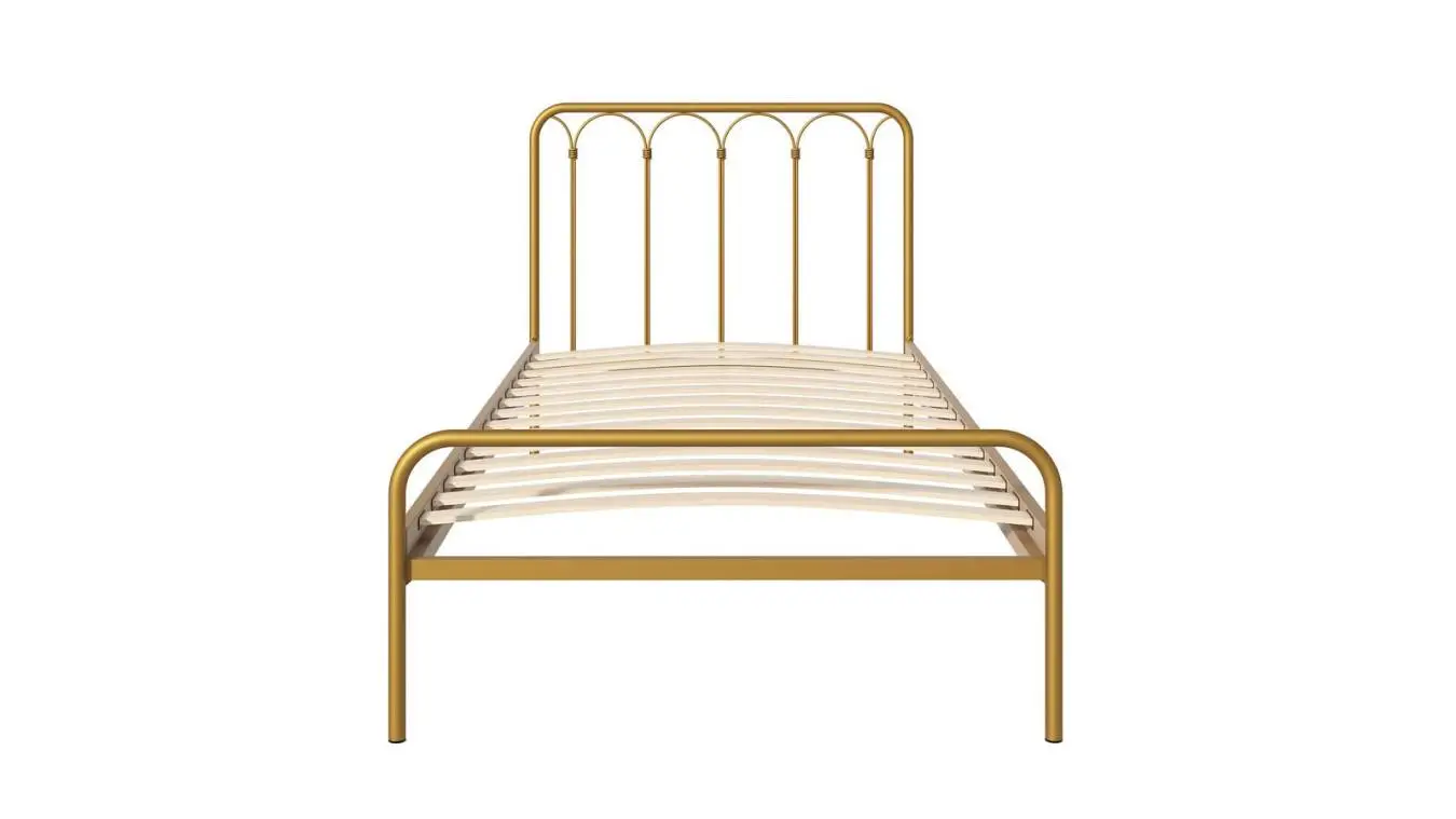 Металлическая кровать Corsa old gold mat в спальню Askona фотография товара - 12 - большое изображение