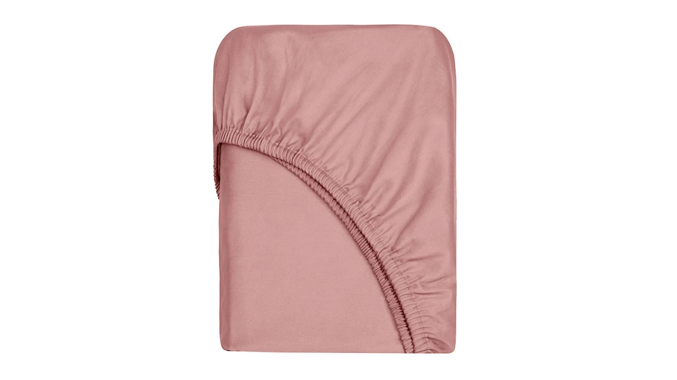Простынь на резинке Solid Tencel, цвет Розовое золото Askona фото - 1 - большое изображение