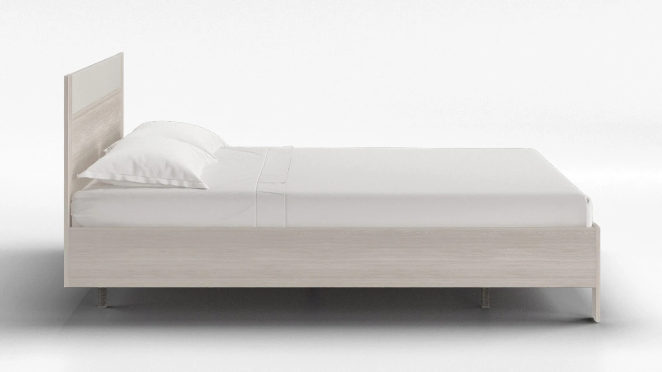 Кровать Mary, цвет Ясень шимо + mWhite из лдсп в современном стиле Askona фотография товара - 8 - большое изображение