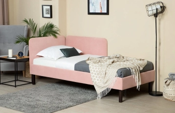 Мягкая угловая кровать Astra, цвет Aura 06 с боковой спинкой Askona фото - 3