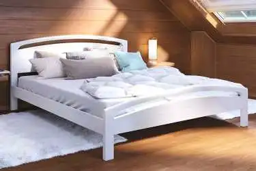 Кровать Regina New, цвет белый фактурный из натурального дерева - 1 - превью