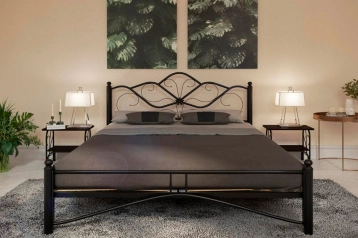 Кованая кровать LUARA, цвет чёрный Askona фото - 3