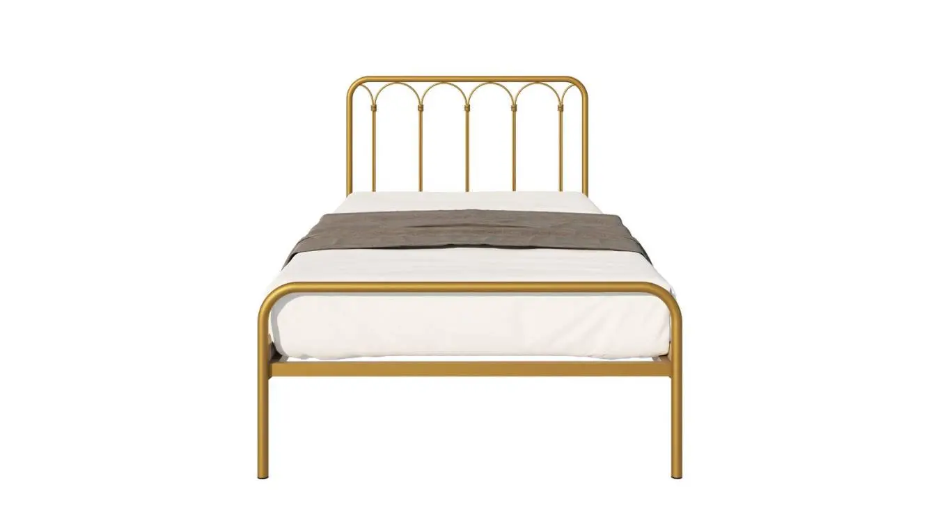 Металлическая кровать Corsa old gold mat в спальню Askona фотография товара - 10 - большое изображение