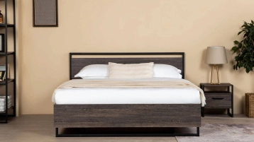 Кровать Moris, цвет Венге мали из лдсп в современном стиле Askona фотография товара - 1