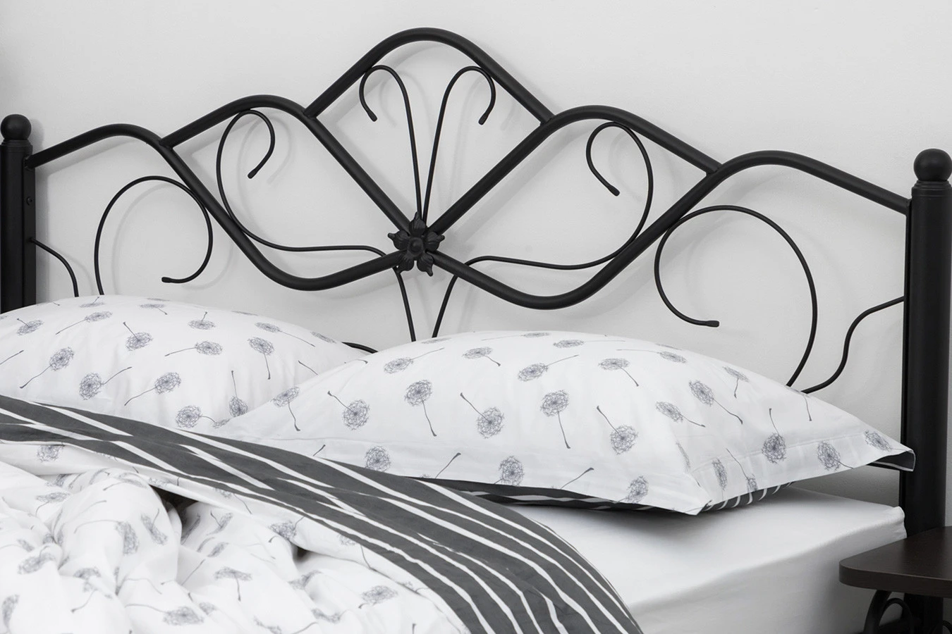 Кованая кровать LUARA, цвет чёрный Askona фото - 2 - большое изображение