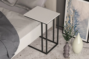 Журнальный столик Odin для кровати (h-65), цвет Белый фото - 0