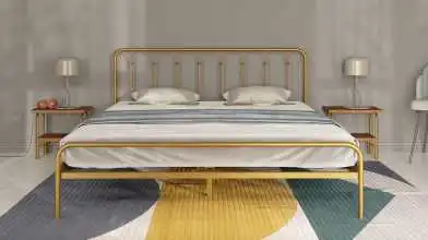 Металлическая кровать Corsa old gold mat в спальню Askona фотография товара - 2 - превью