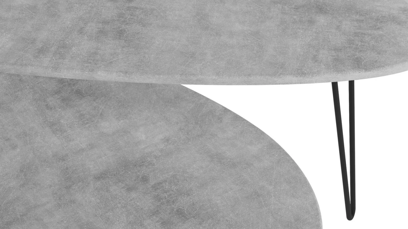 журнал үстелшелері Gardi, табиғи бетон түсті - 3 - большое изображение
